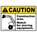 Watch For Moving Equipment Sign